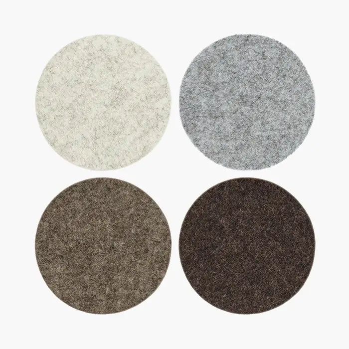 Merino Felt Coasters, Set/4 - DIGS