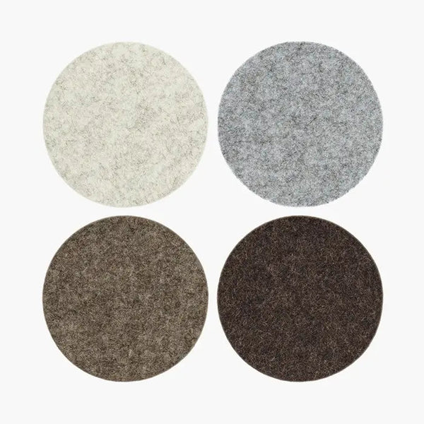 Merino Felt Coasters, Set/4 - DIGS
