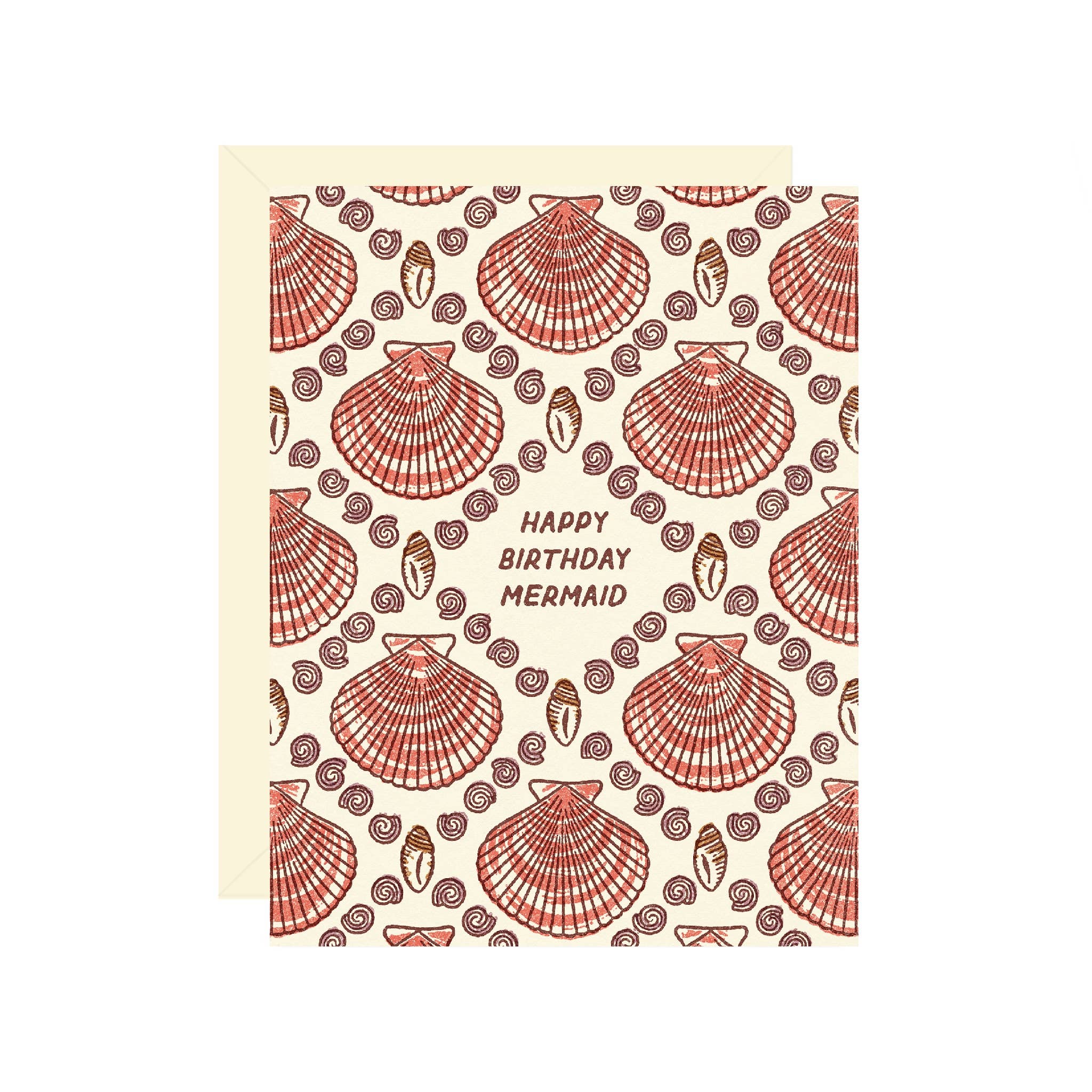 Mermaid Shell Birthday Card - DIGS