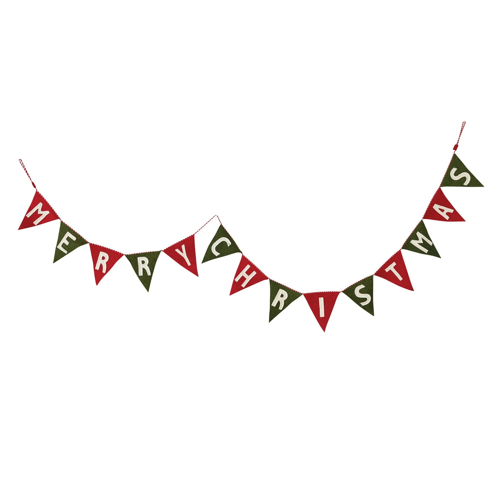 Merry Christmas Felt Pennant Banner - DIGS
