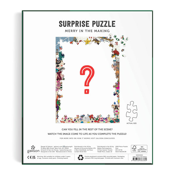 Merry In the Making 1000 Piece Surprise Puzzle - DIGS