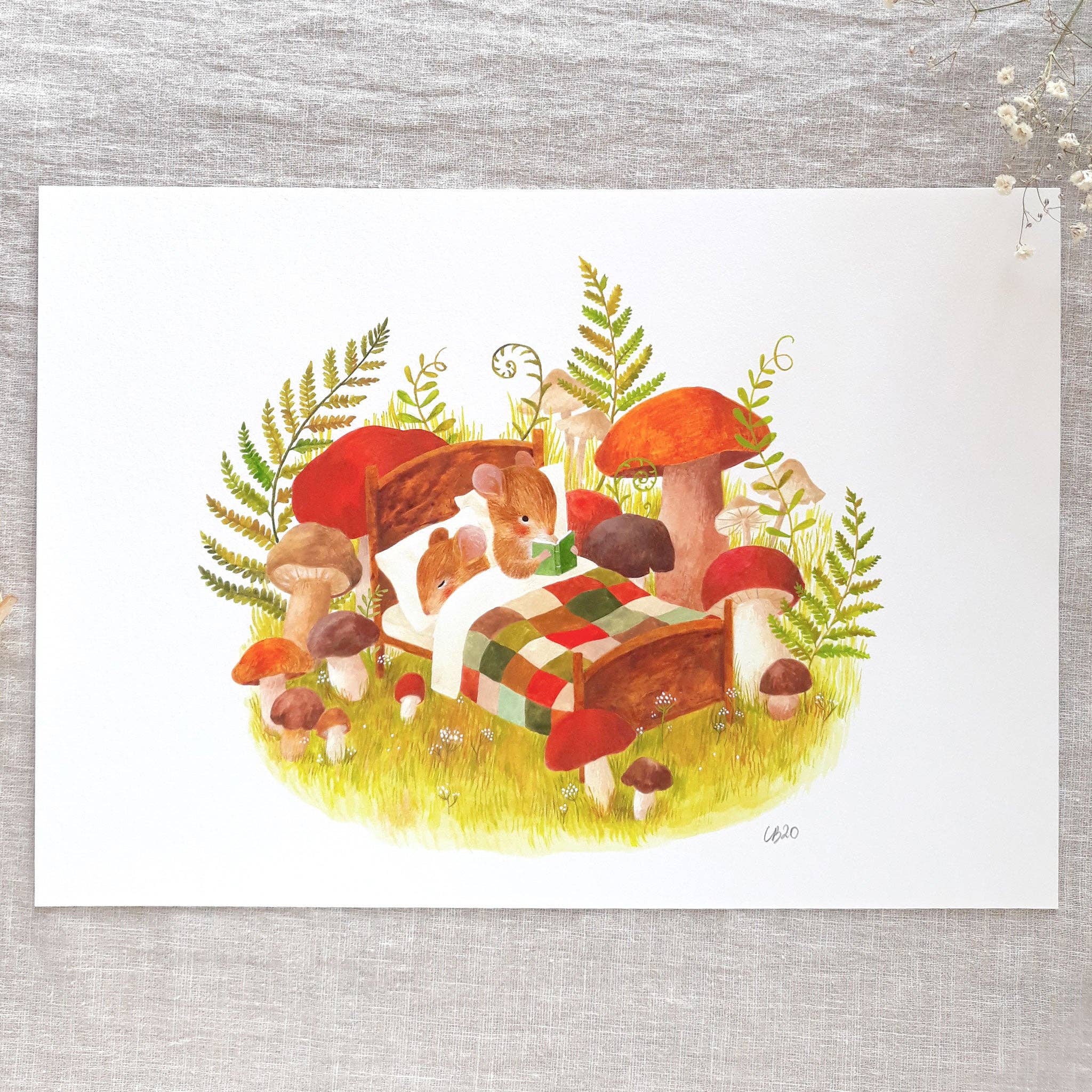 Mice in Bed Print - DIGS