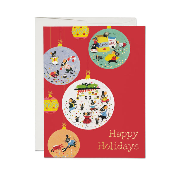 Mice Ornament Holiday Cards - DIGS