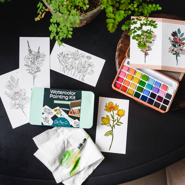 Midwinter Forest Watercolor Painting Kit - DIGS