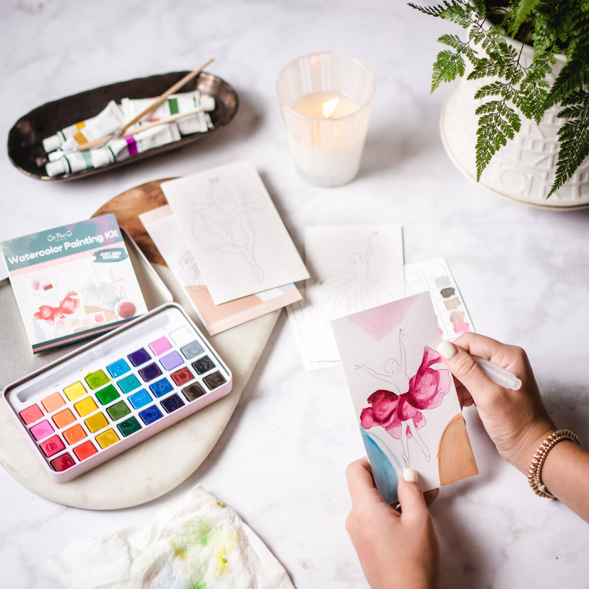 Midwinter Forest Watercolor Painting Kit - DIGS