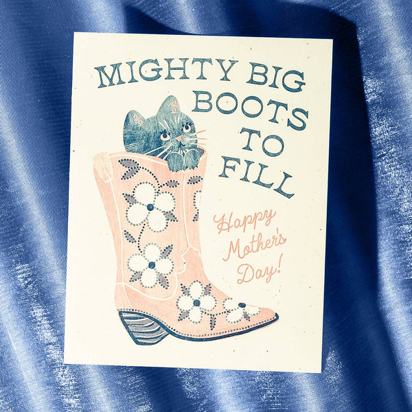 Mighty Big Boots Mother's Day Card - DIGS