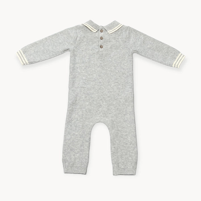 Milan Collar & Cable Knit Baby Jumpsuit - DIGS