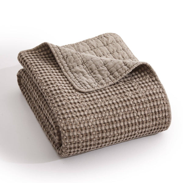 Mills Waffle Quilted Throw - DIGS