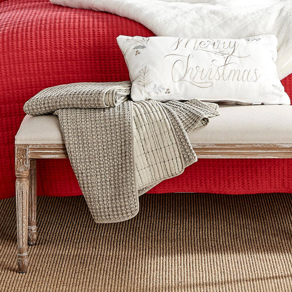 Mills Waffle Quilted Throw - DIGS