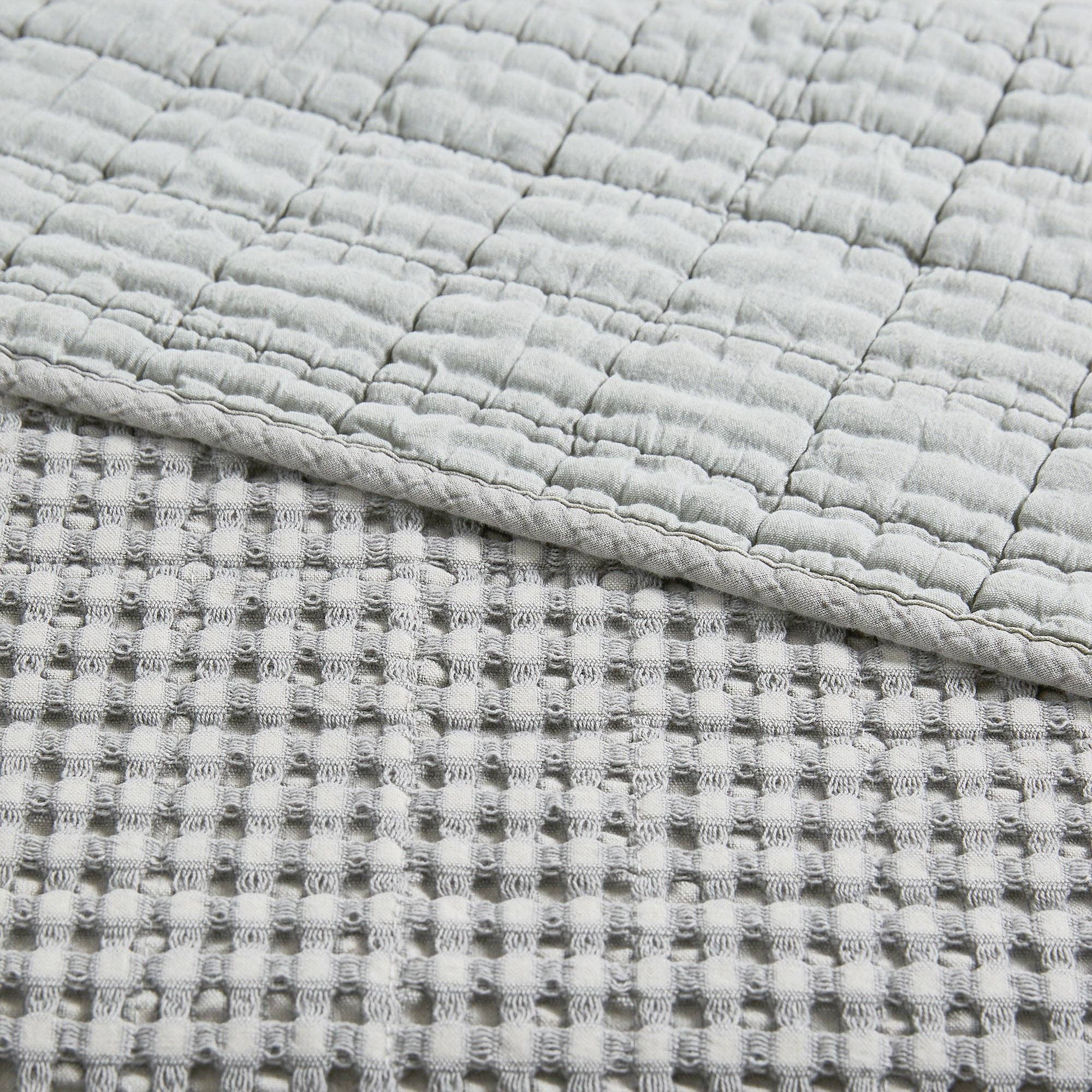 Mills Waffle Quilted Throw - DIGS