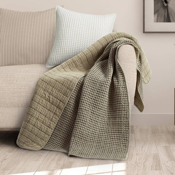 Mills Waffle Quilted Throw - DIGS