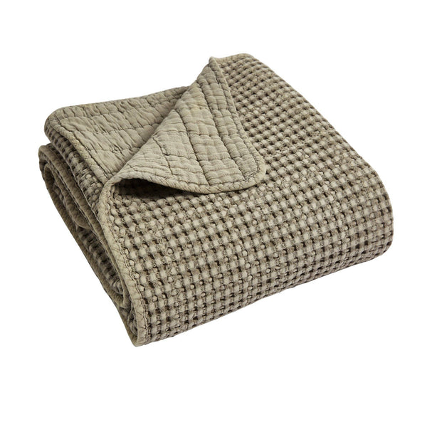 Mills Waffle Quilted Throw - DIGS