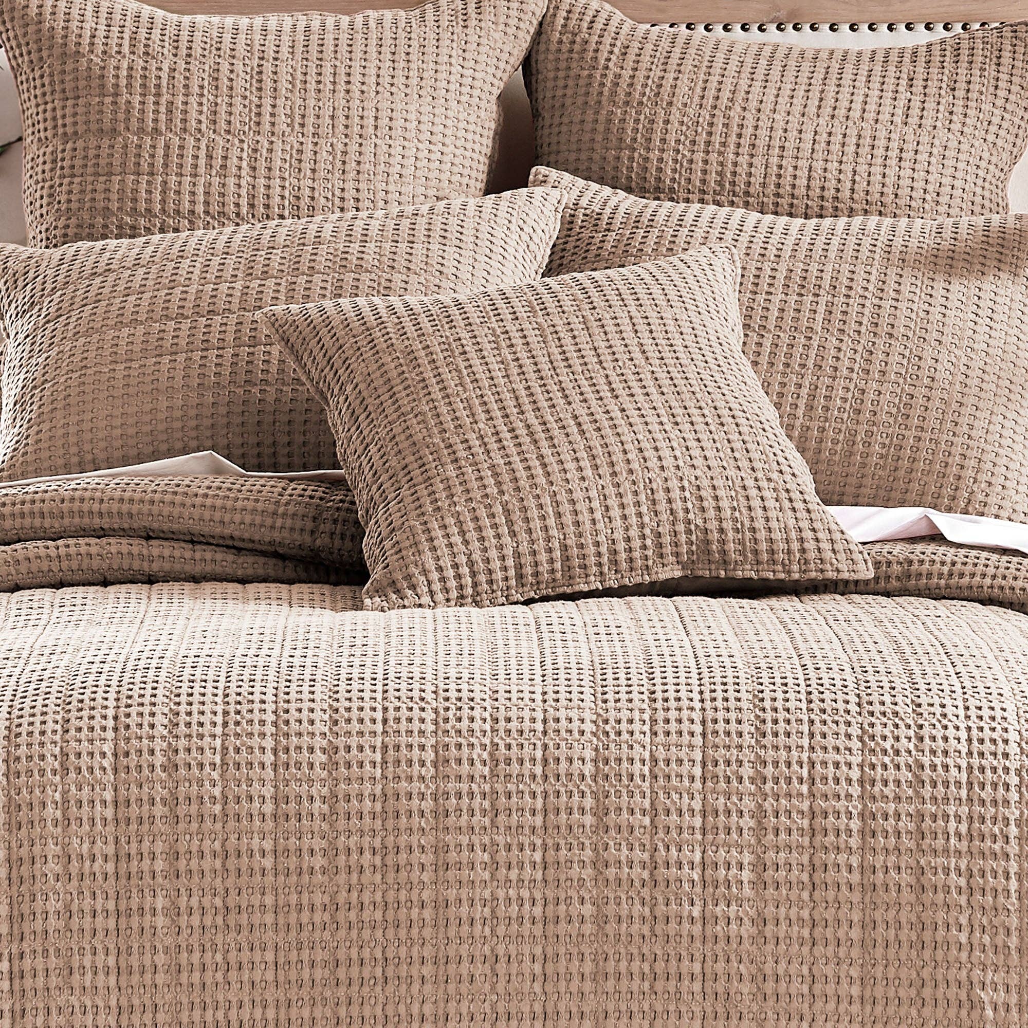 Mills Waffle Square Pillow - DIGS