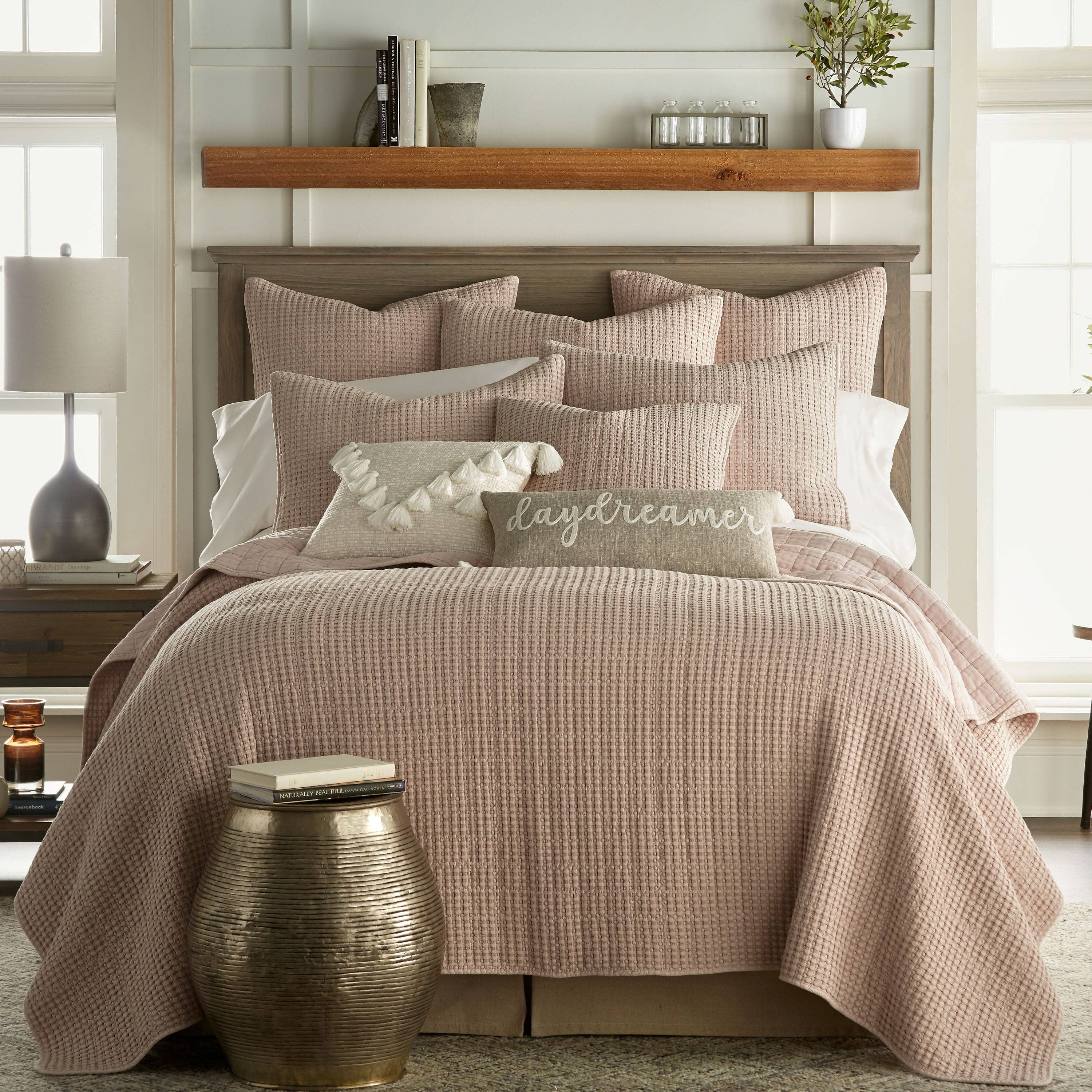 Mills Waffle Square Pillow - DIGS
