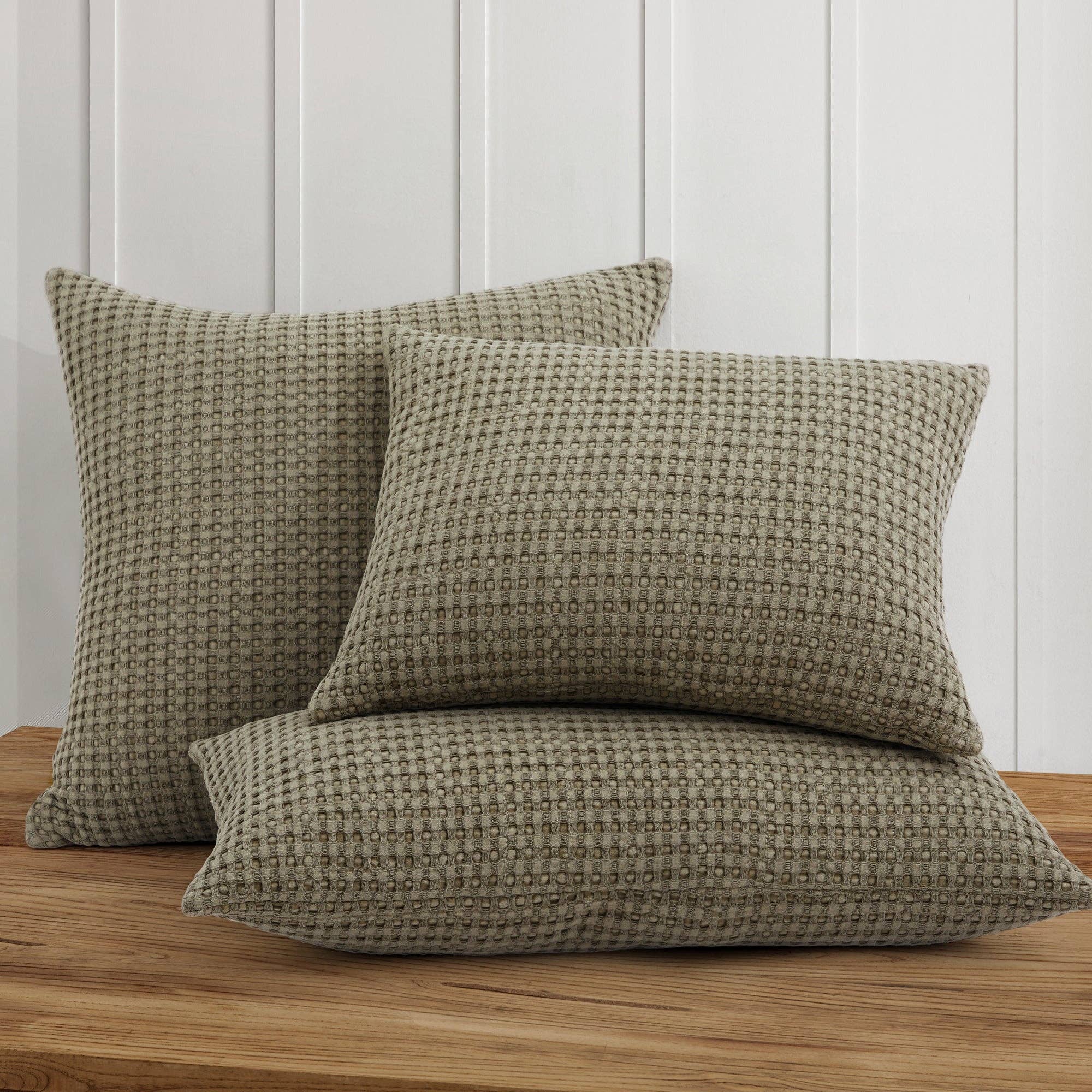 Mills Waffle Square Pillow - DIGS