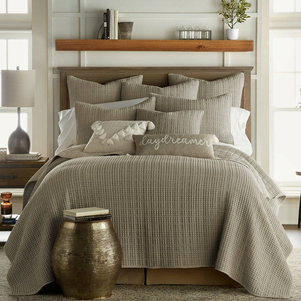 Mills Waffle Square Pillow - DIGS
