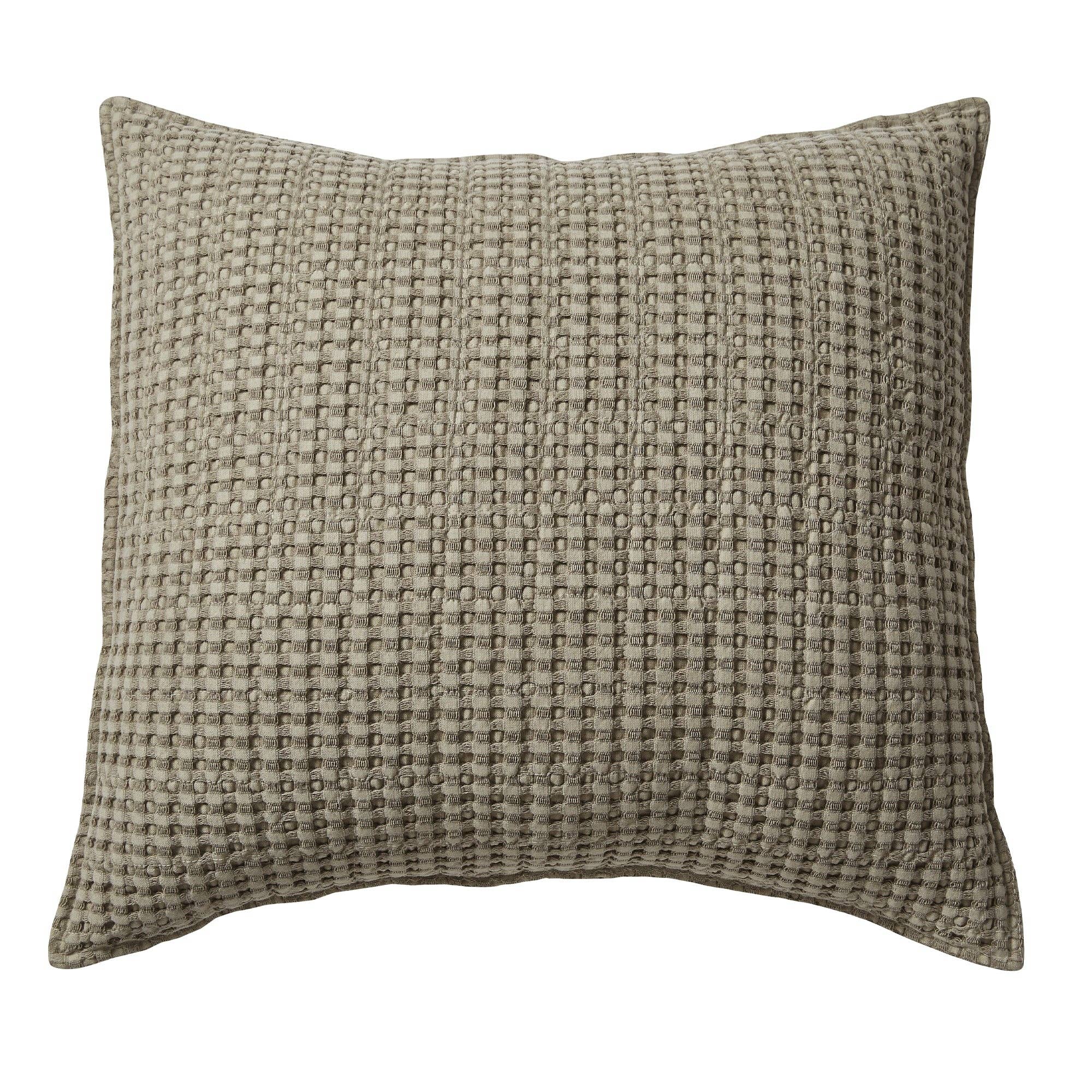 Mills Waffle Square Pillow - DIGS