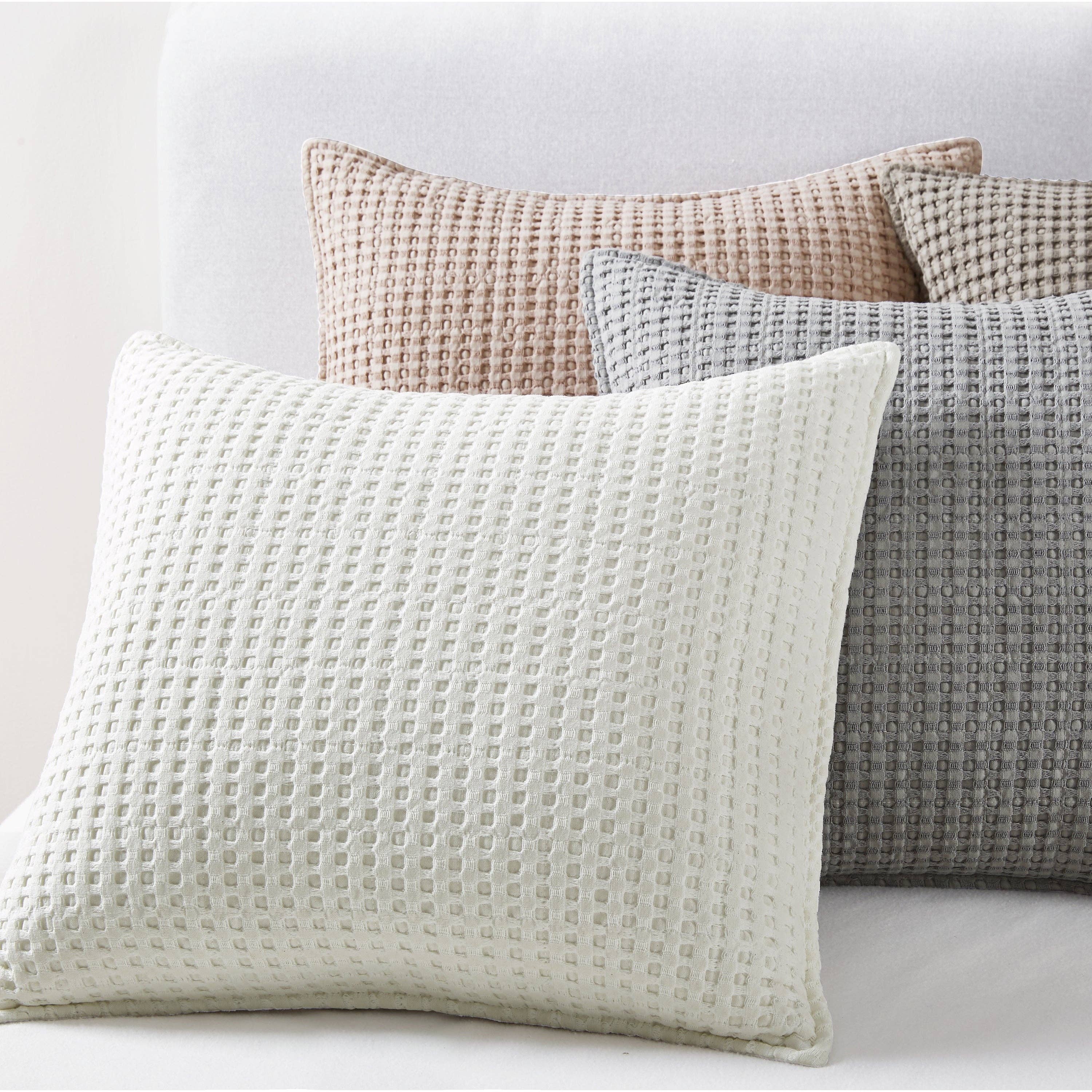 Mills Waffle Square Pillow - DIGS
