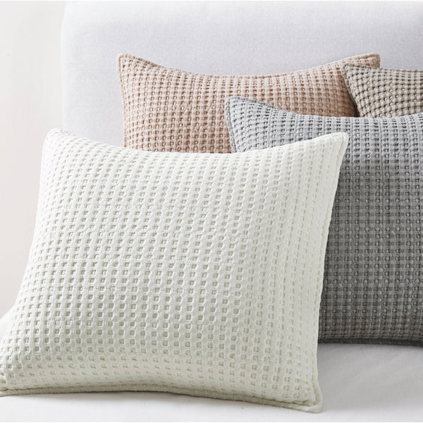 Mills Waffle Square Pillow - DIGS