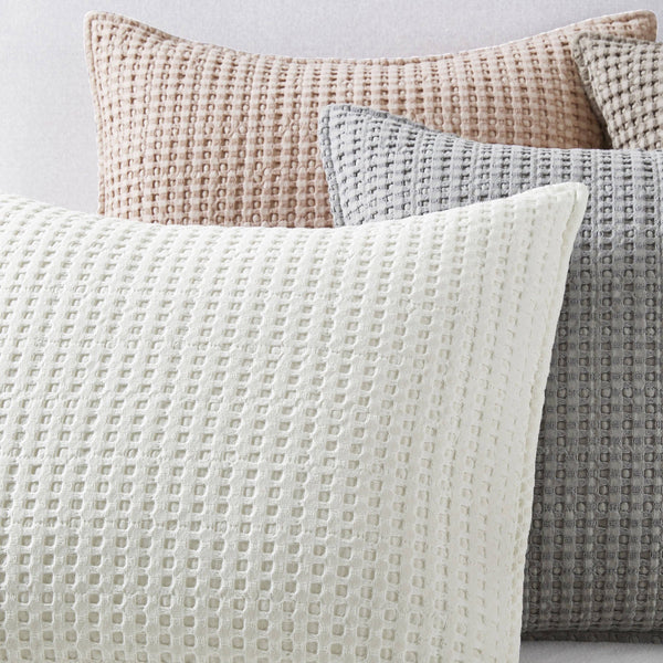 Mills Waffle Square Pillow - DIGS