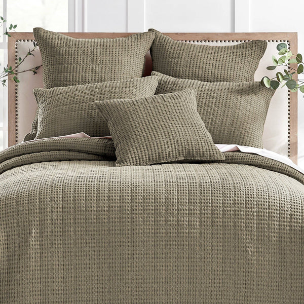 Mills Waffle Square Pillow - DIGS