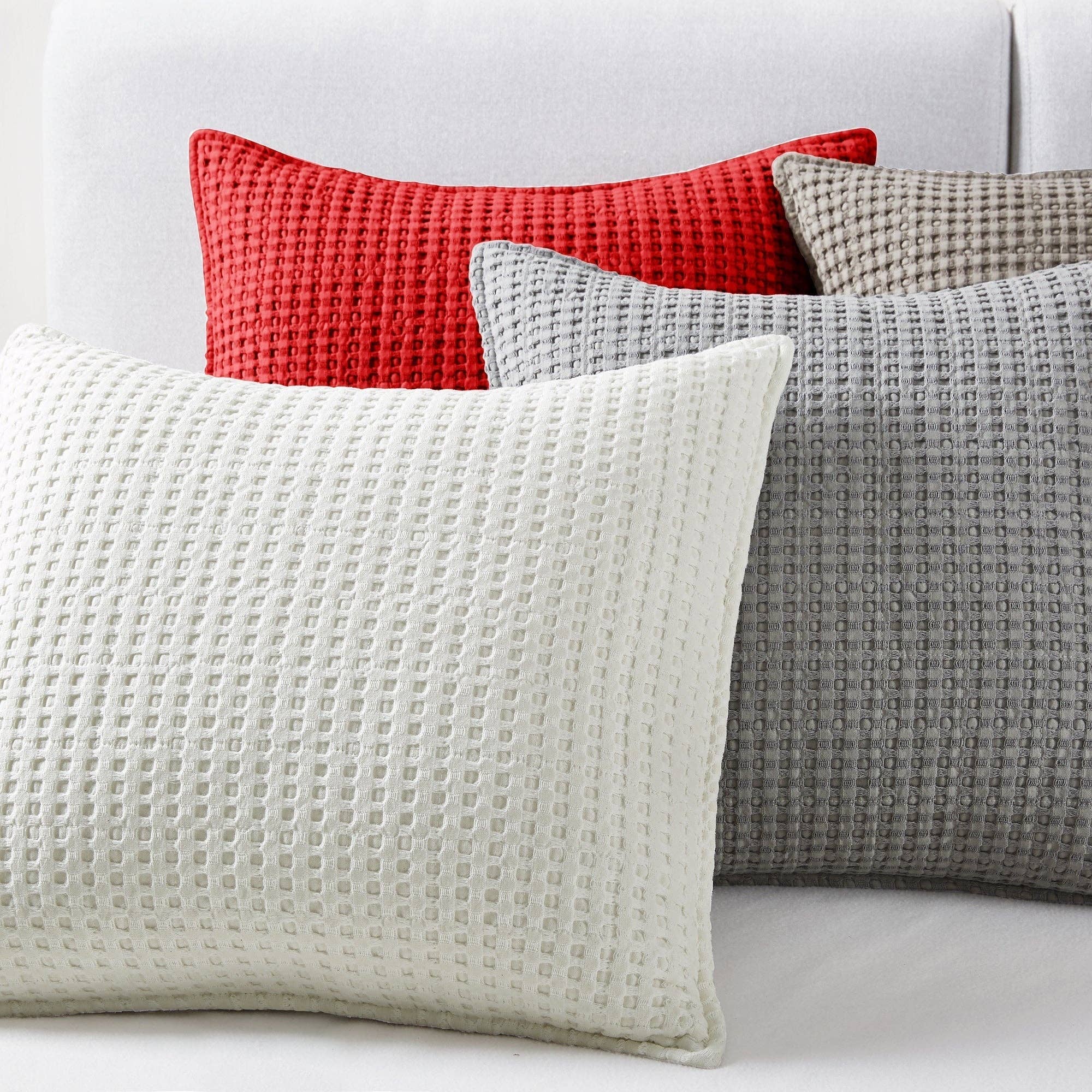 Mills Waffle Square Pillow - DIGS