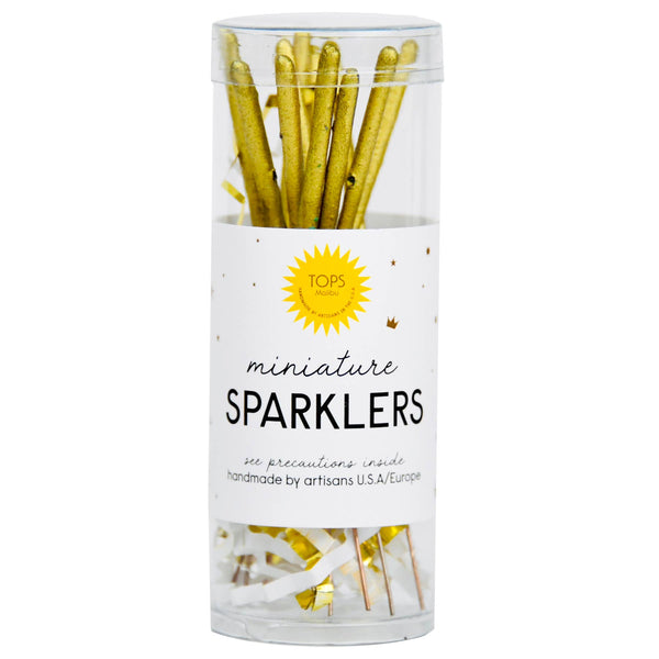 Mini 4" Gold Sparklers - Tube of 12 - DIGS
