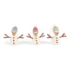 Mini Felt Snowman w/Hat Ornament - DIGS