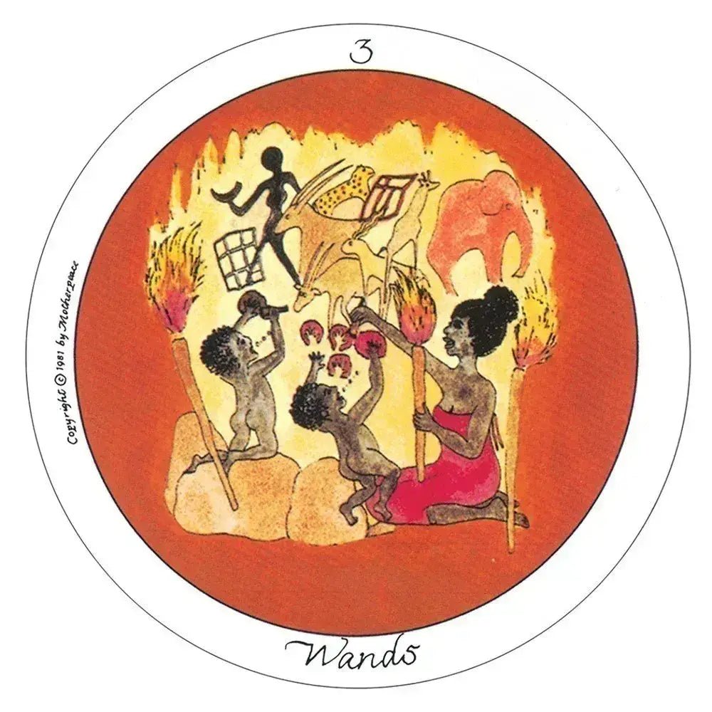Mini Motherpeace Round Tarot Deck & Book Set - DIGS