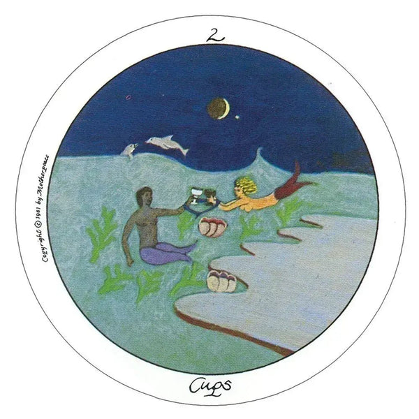 Mini Motherpeace Round Tarot Deck & Book Set - DIGS