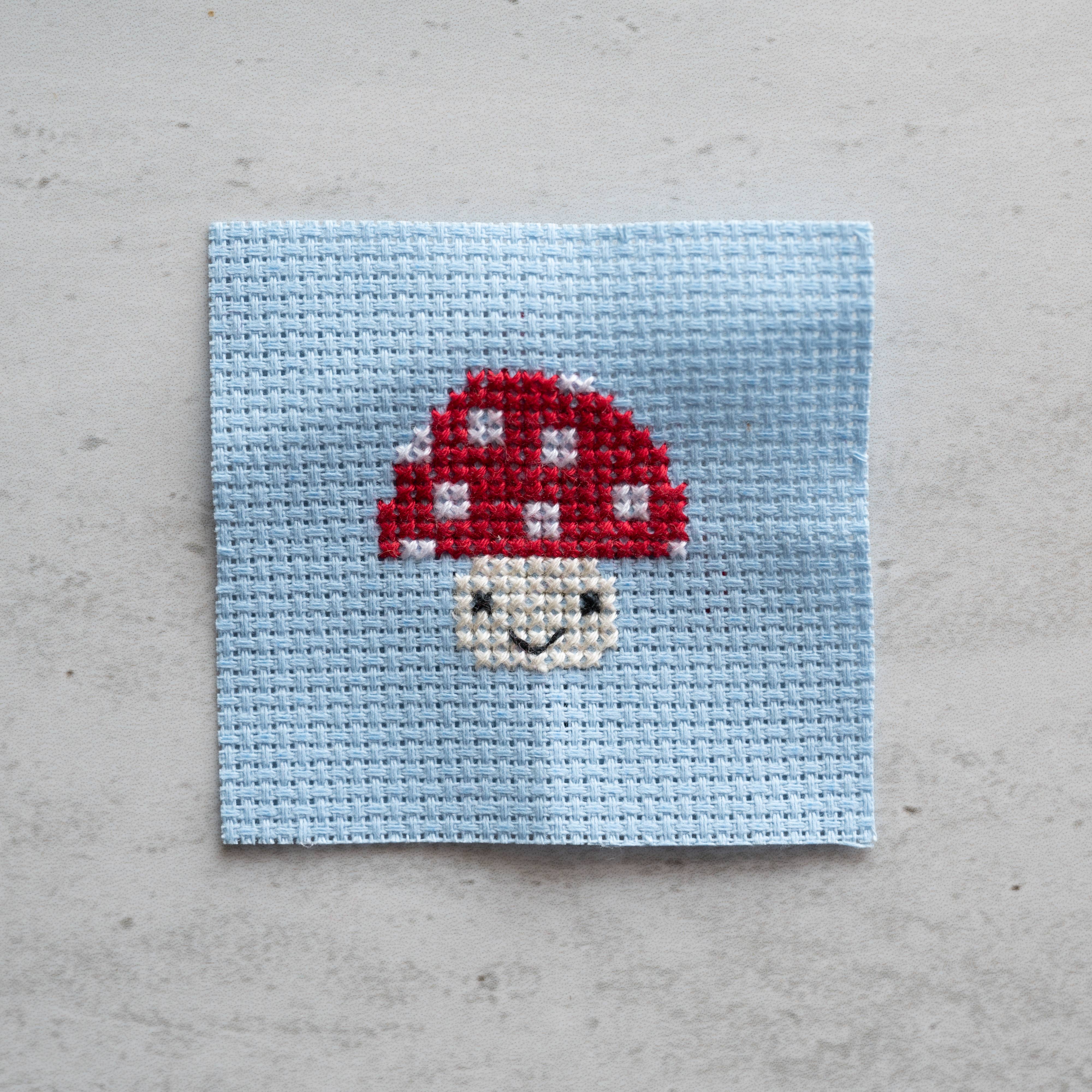 Mini Toadstool Cross Stitch Kit - DIGS