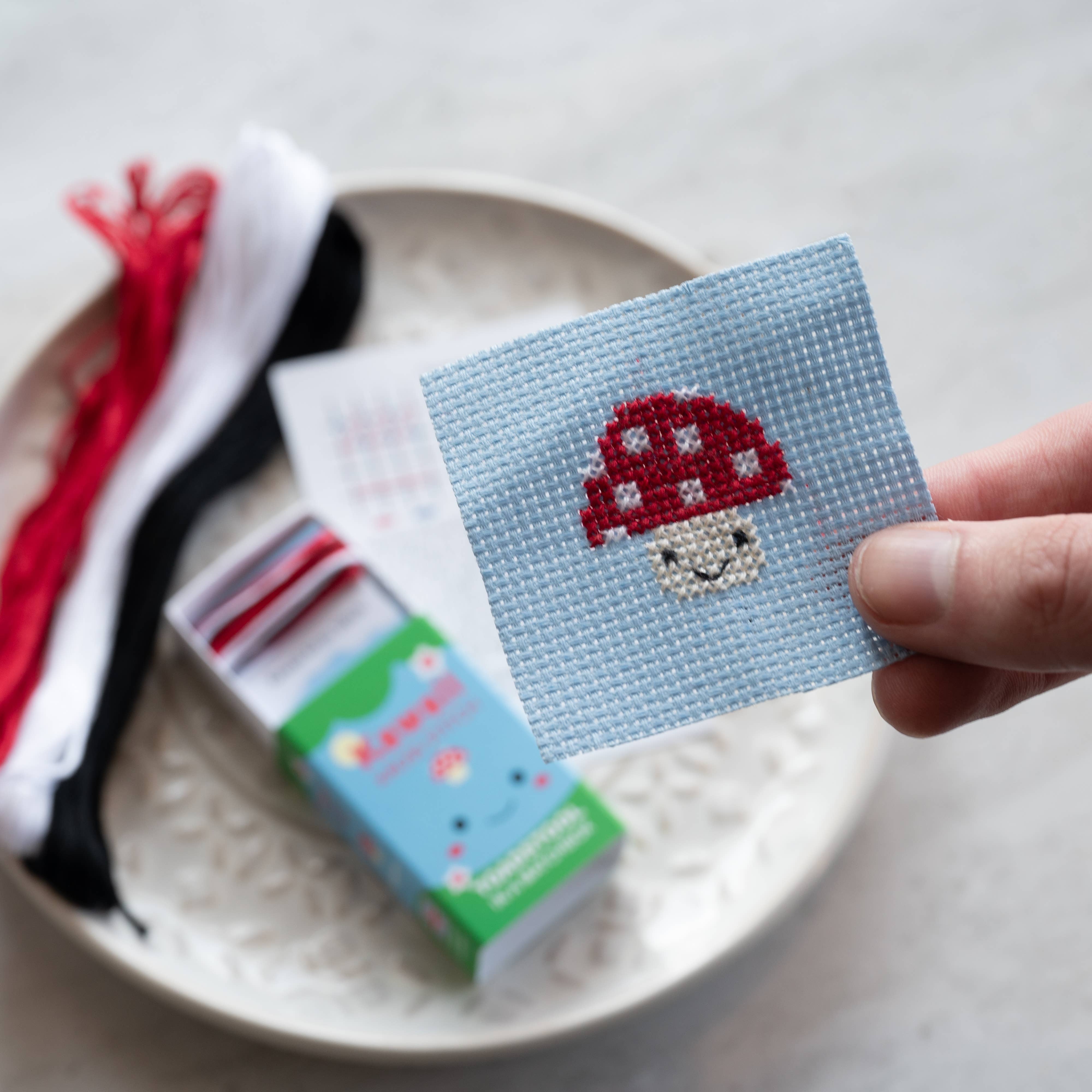 Mini Toadstool Cross Stitch Kit - DIGS