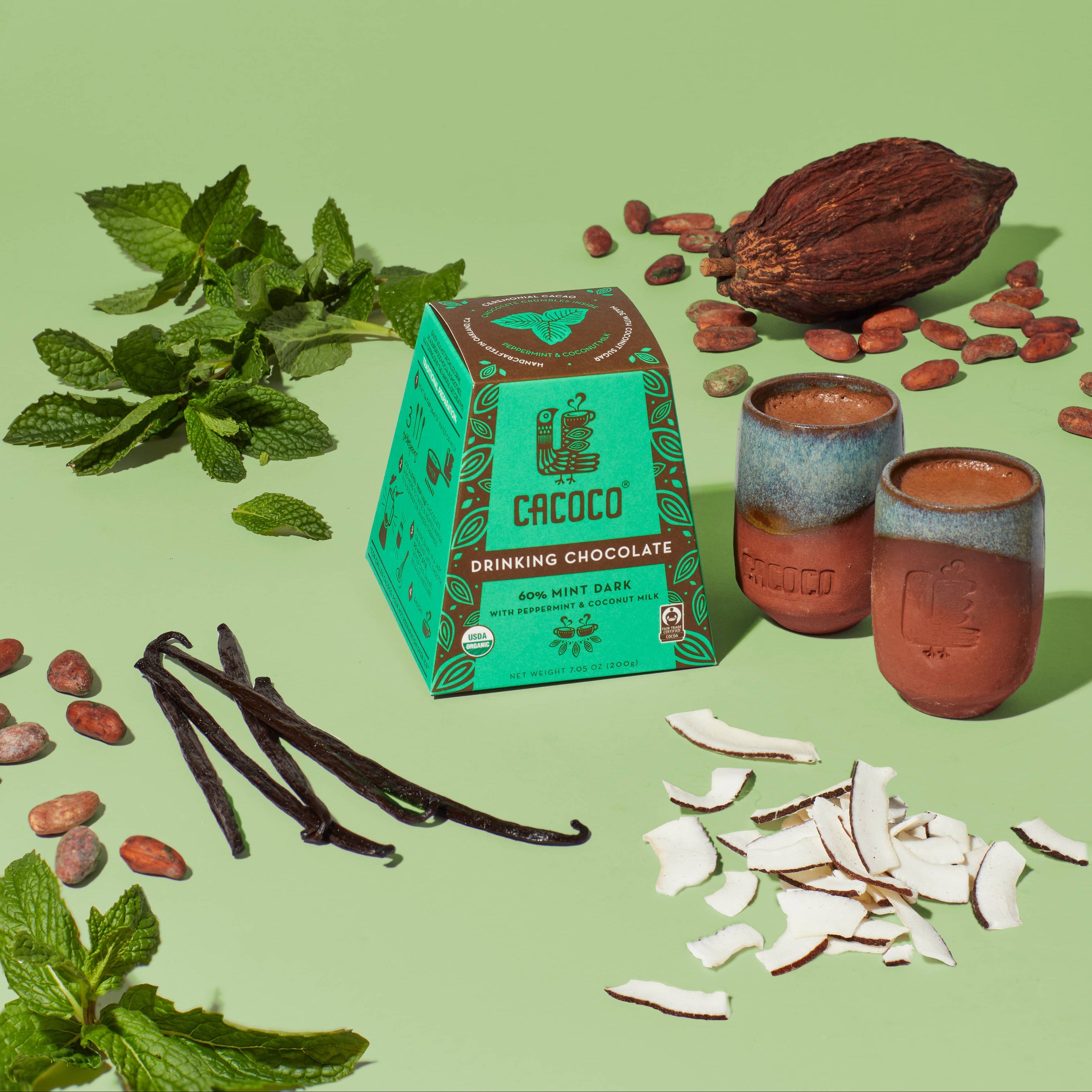 Mint Dark Drinking Chocolate - 60% - DIGS