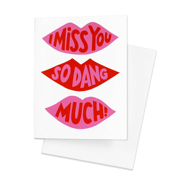 Miss You Lips Love Card - DIGS