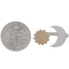 Mixed Metal Sun and Moon Adjustable Ring - DIGS