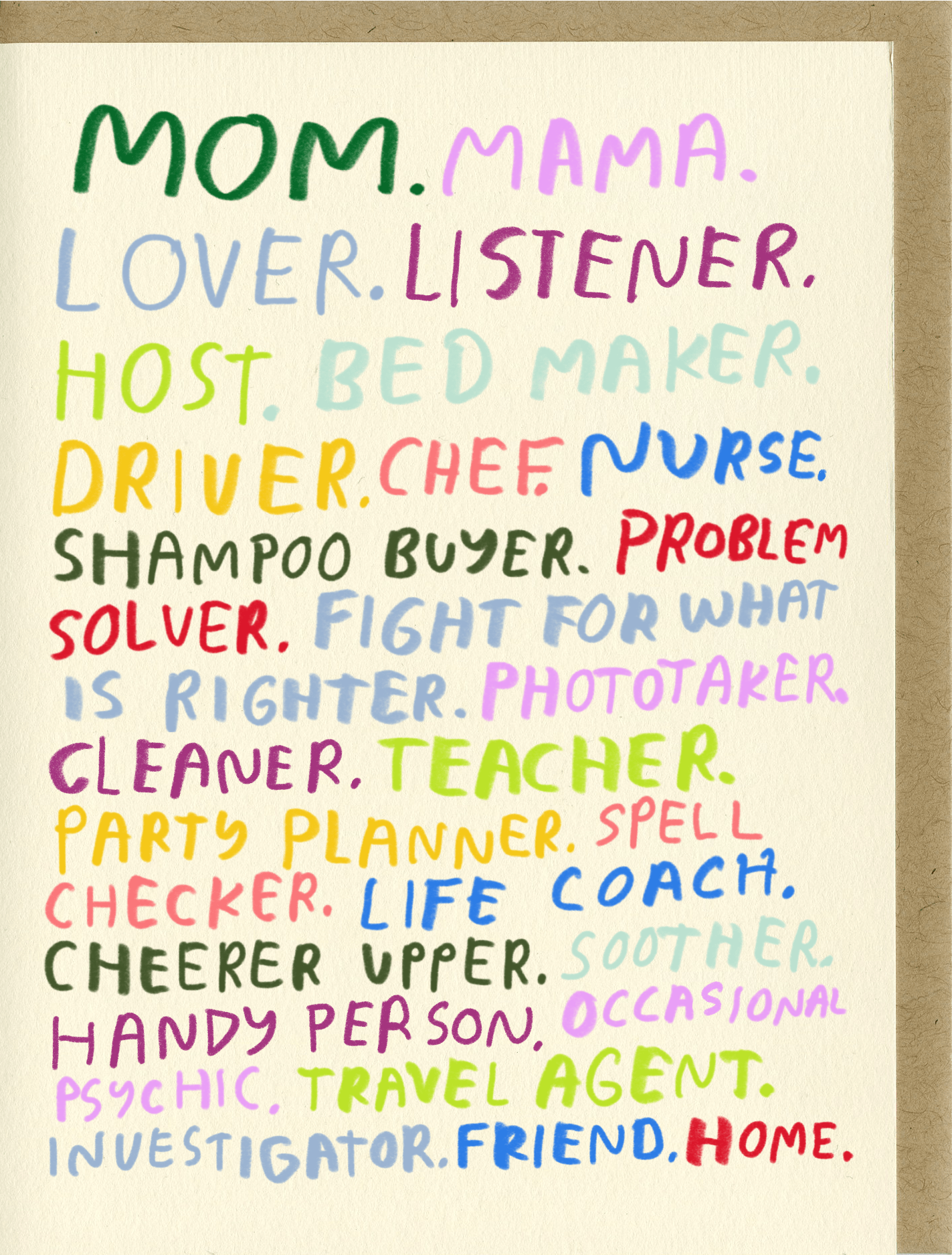 Mom You're All That Card - DIGS