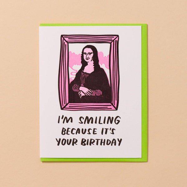 Mona Lisa Birthday Card - DIGS