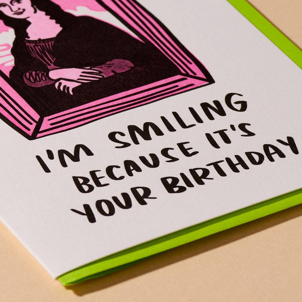 Mona Lisa Birthday Card - DIGS