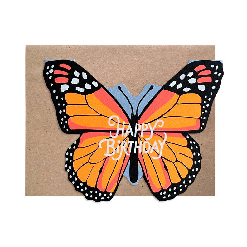 Monarch Butterfly Birthday Card - DIGS