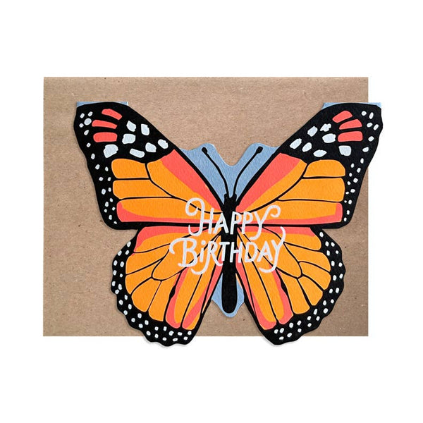 Monarch Butterfly Birthday Card - DIGS