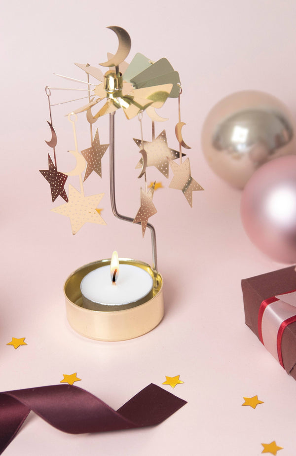 Moon & Stars Tealight Spinner - DIGS