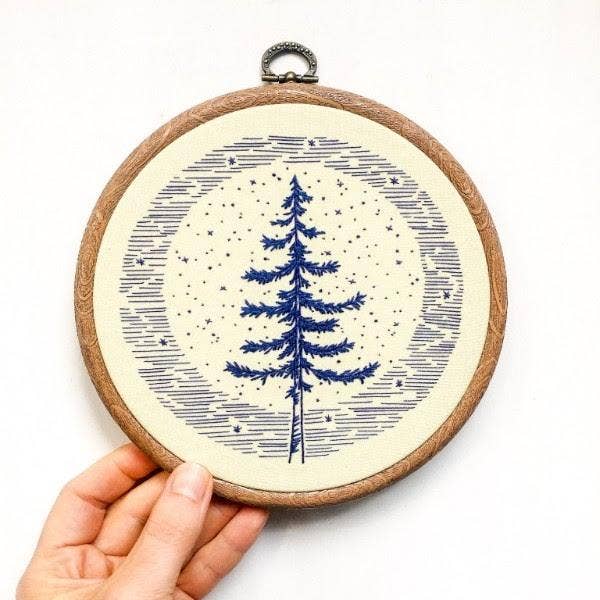 Moonlight Pine Embroidery Kit - DIGS