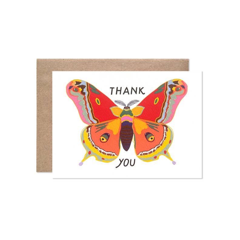 Moth Thank You Card - DIGS