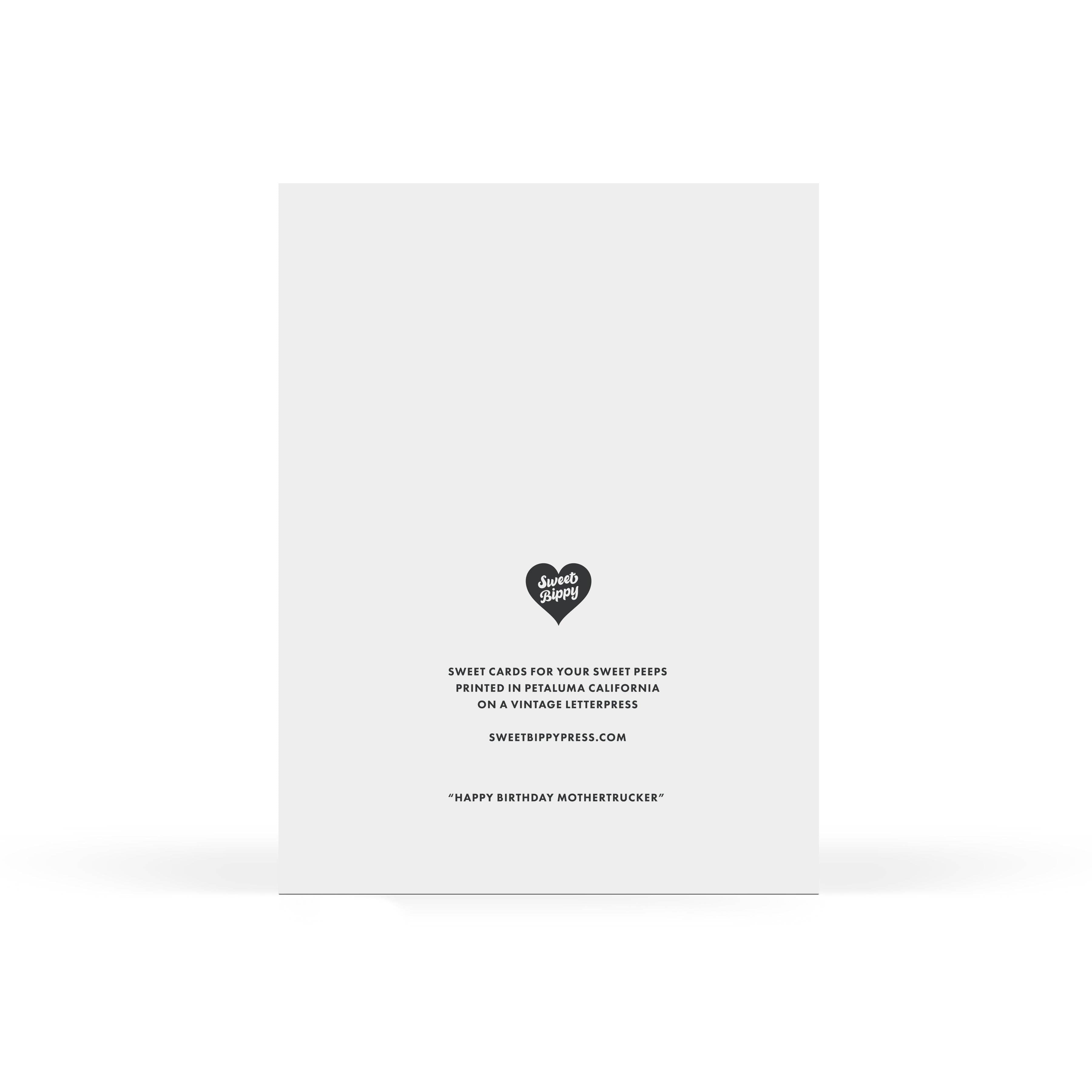Mothertrucker Birthday Card - DIGS