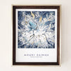 Mount Rainier Topo Map Watercolor Print - DIGS