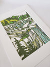 Mountain Waterfall Matted Art Print - DIGS
