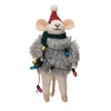 Mouse in Faux Fur Sweater Ornament - DIGS