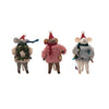 Mouse in Faux Fur Sweater Ornament - DIGS