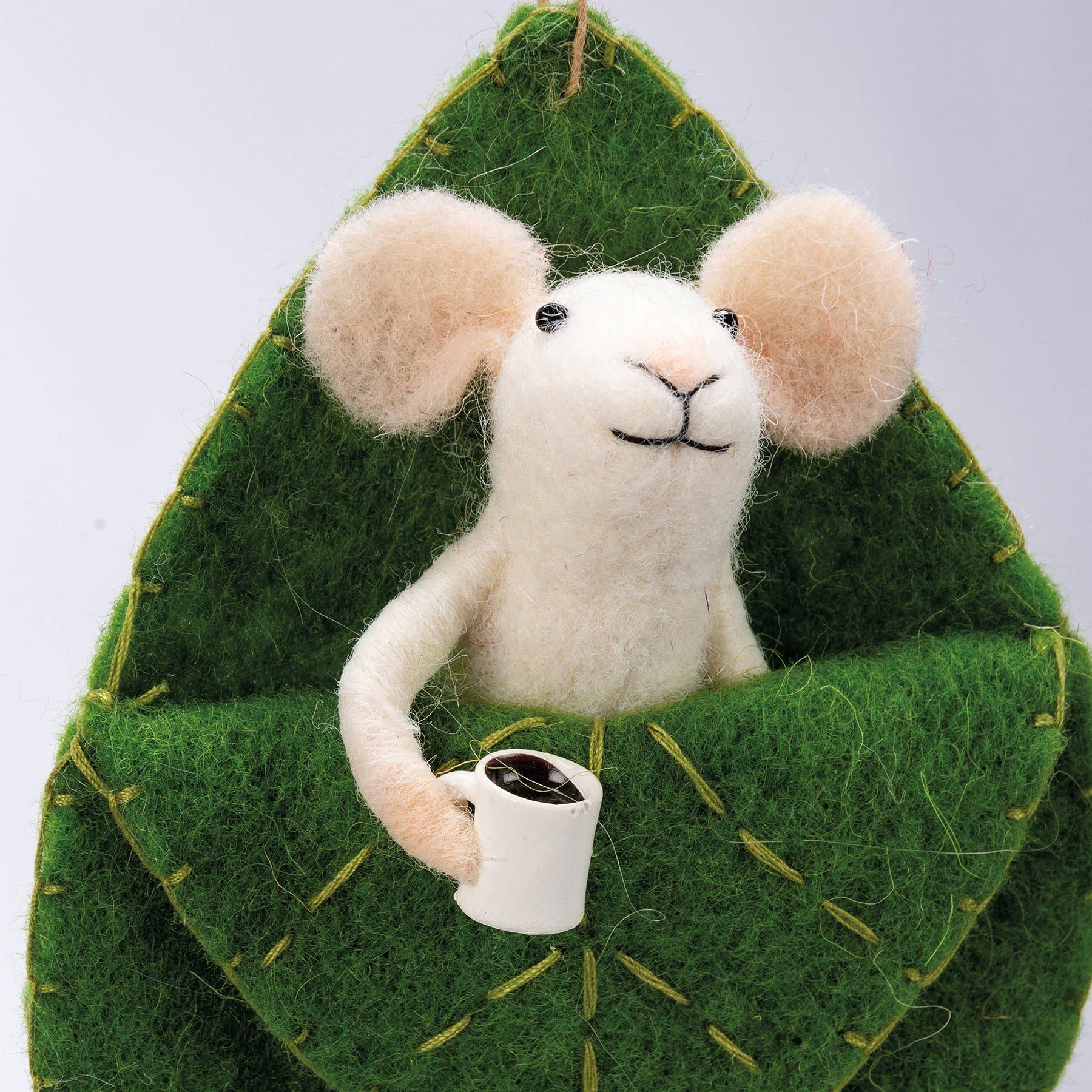 Mouse In Leaf Ornament - DIGS