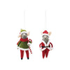 Mouse in Santa/Elf Costume Ornament - DIGS